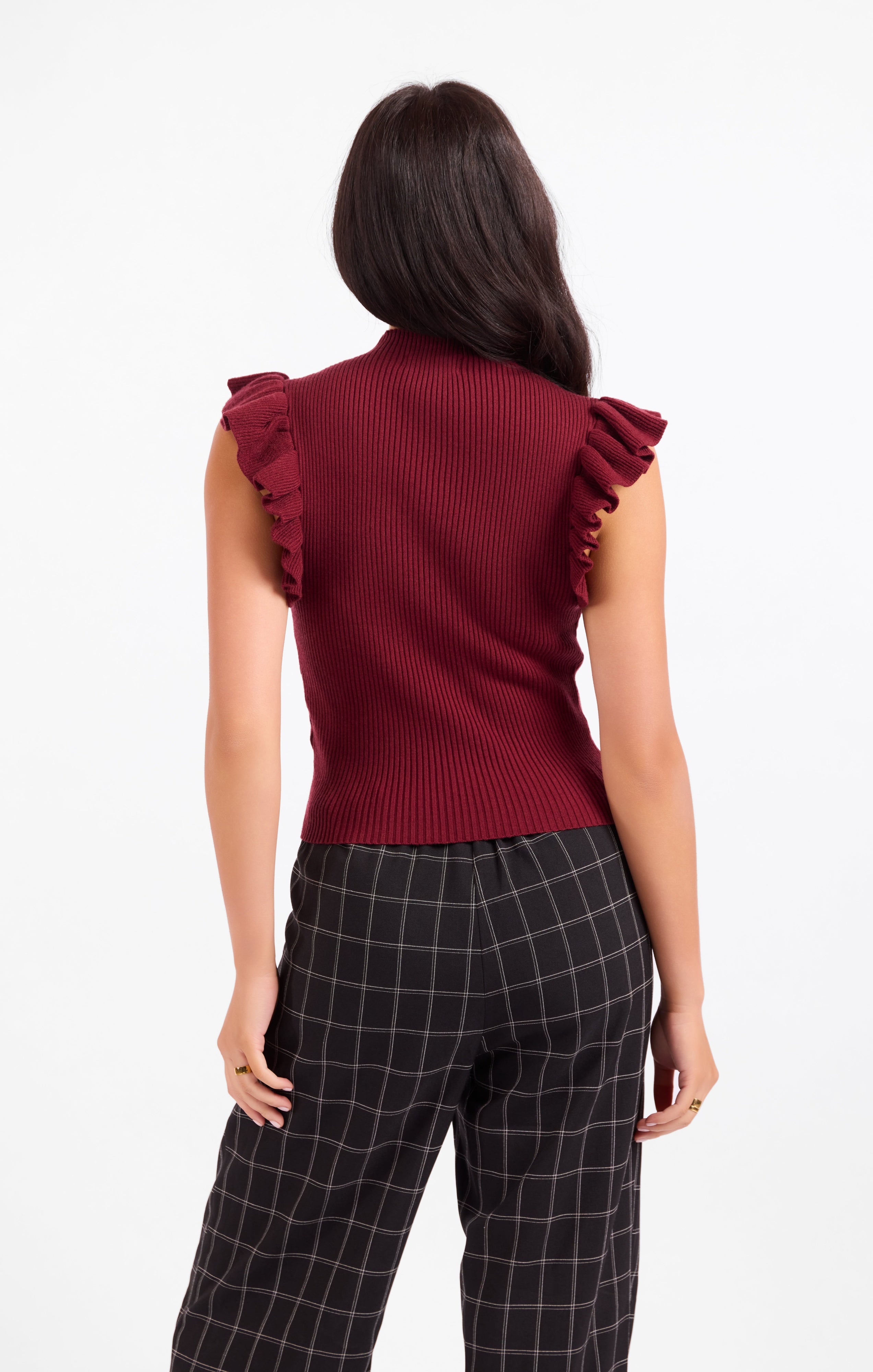 Tiffany Ruffle Sweater Tank