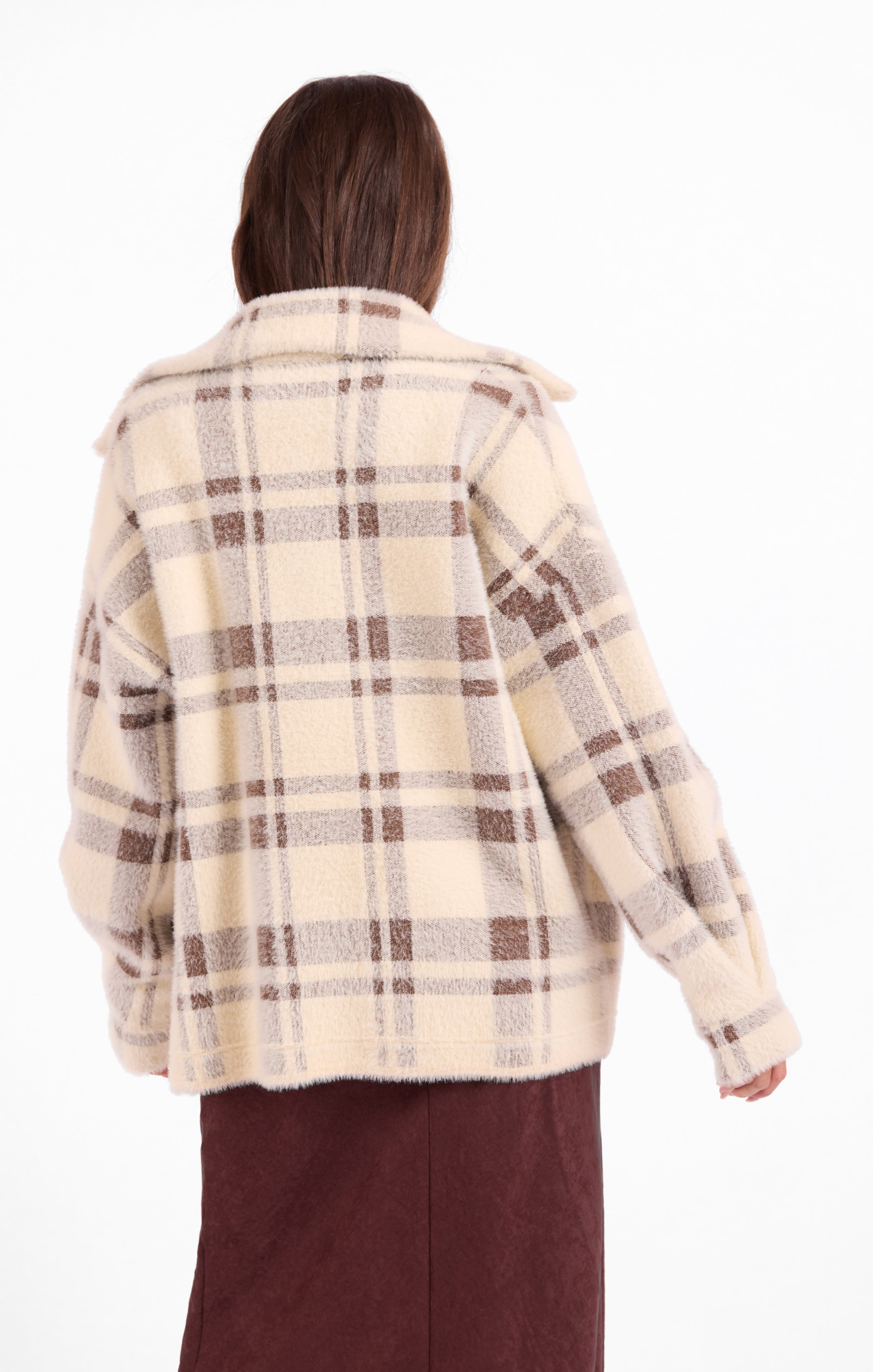 Lola Plaid Sweater Jacket