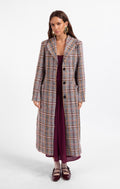 Flower Bed Plaid Coat