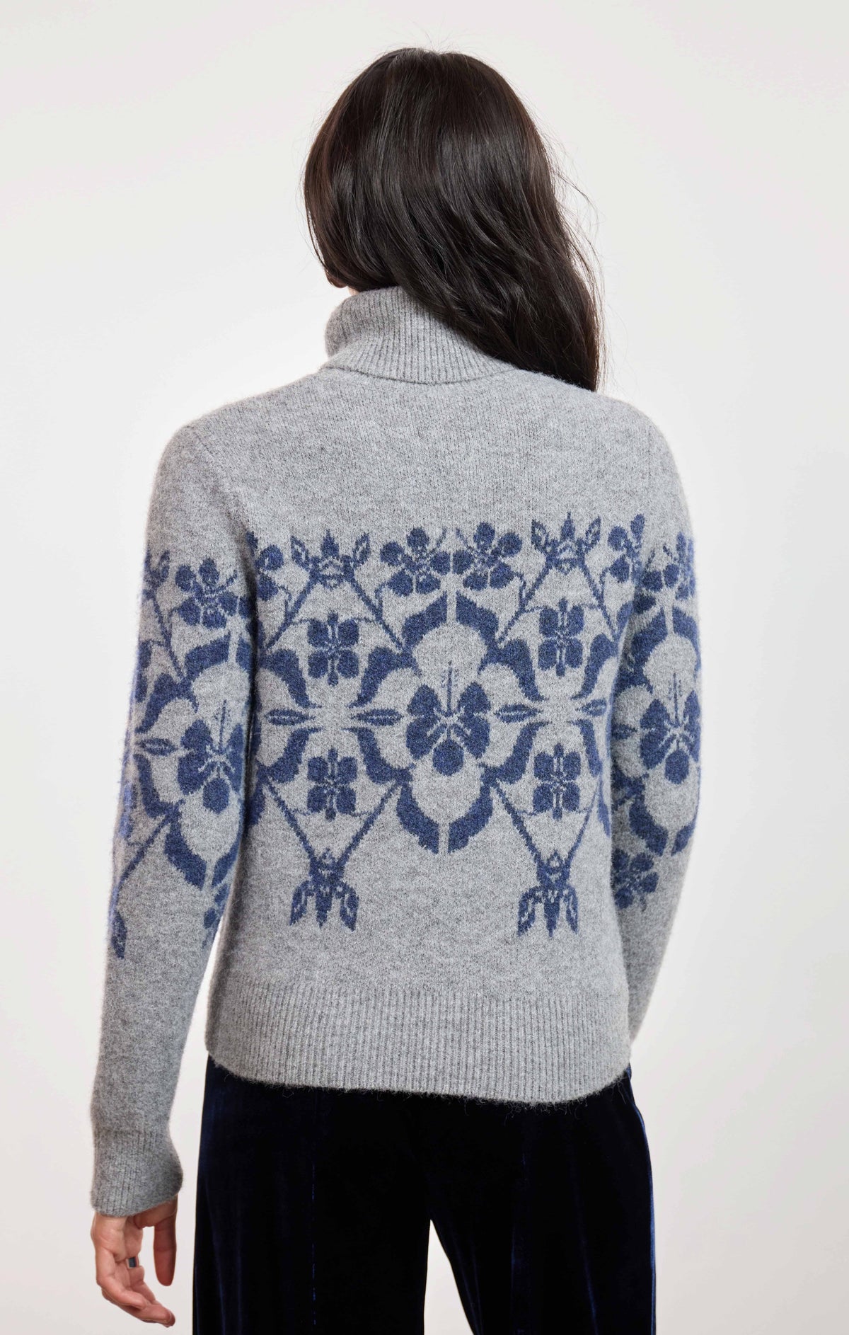 Provence Floral Jacquard Sweater