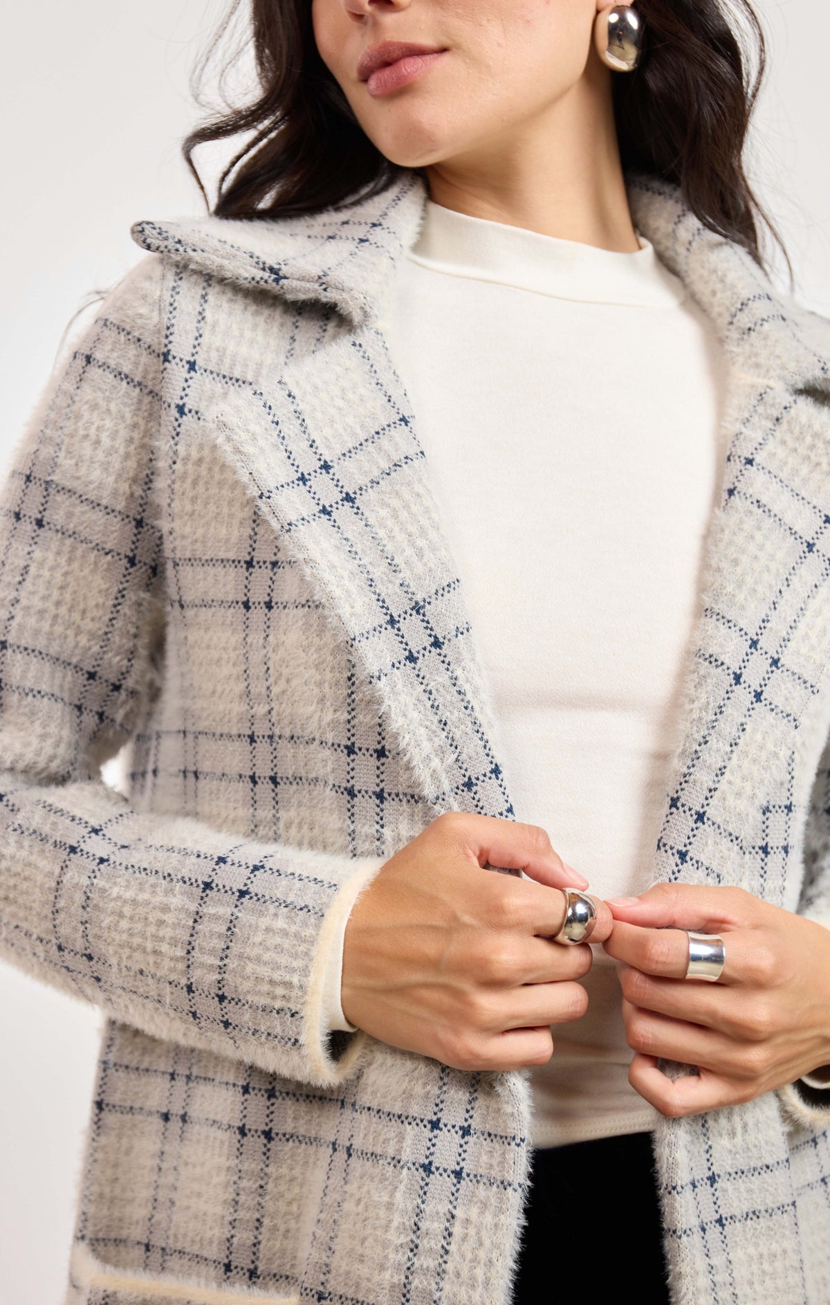 Marlo Plaid Coat