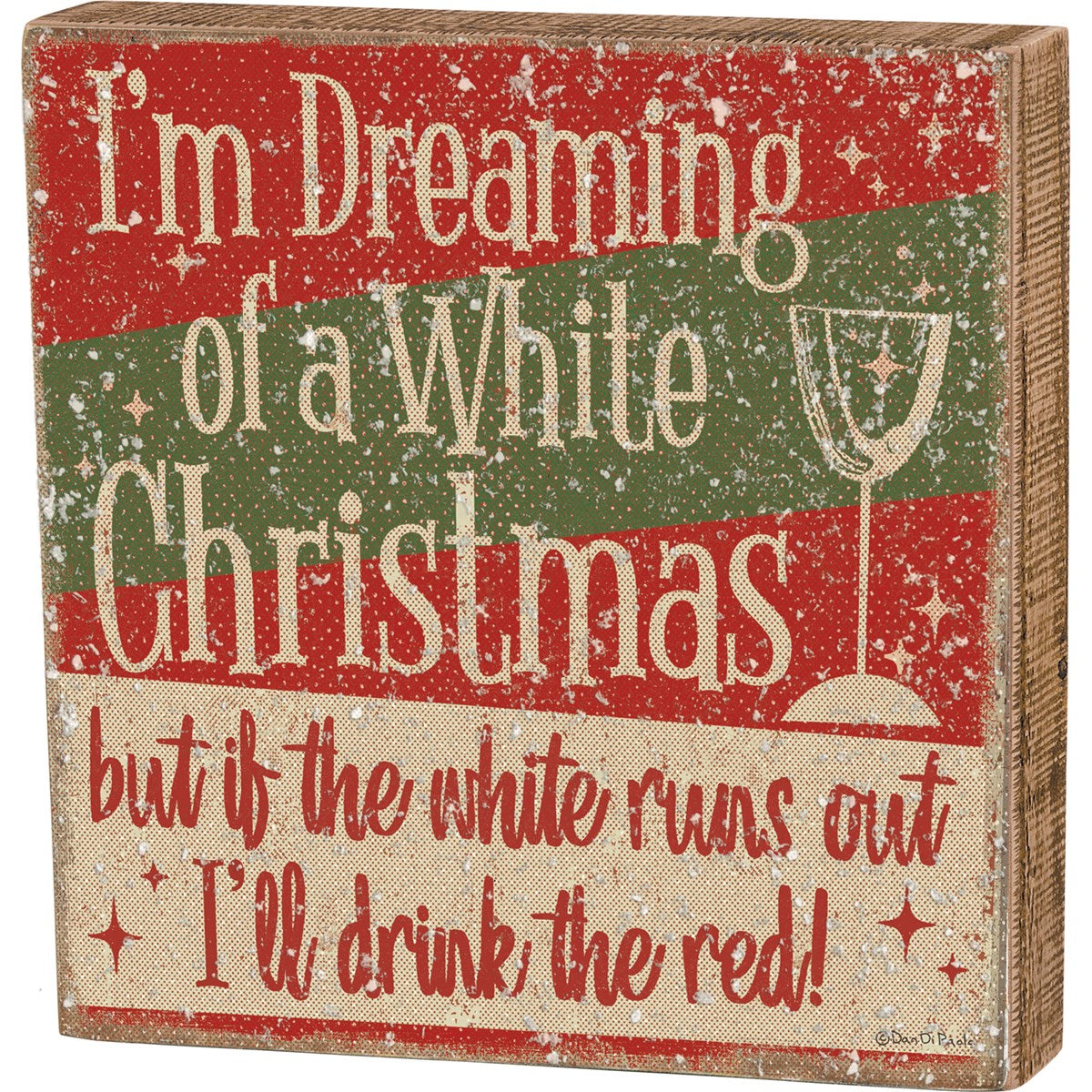 Box Sign - White Christmas