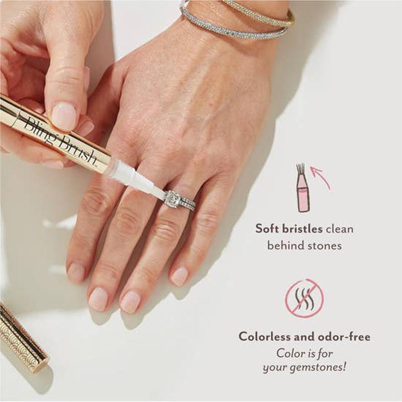 'Pop, Fizz, Bling' Brush Jewelry Cleaner