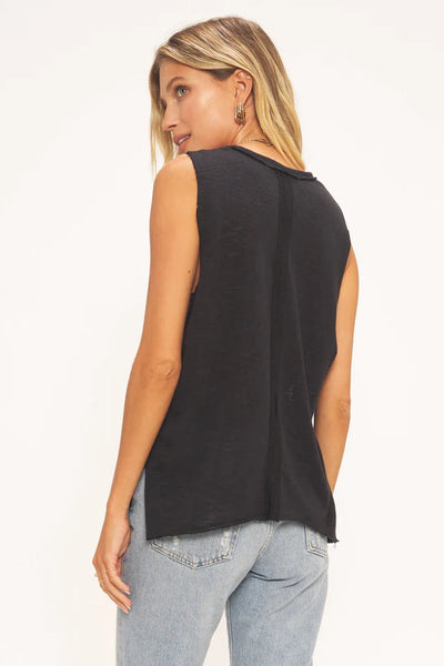 Selina Relaxed Pleated Shoulder Tank