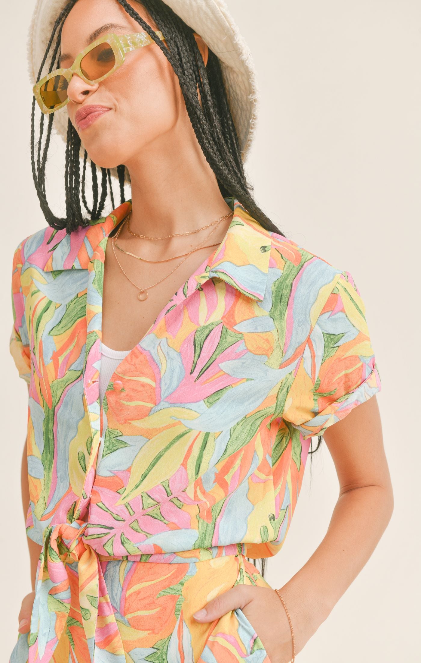 Girl From Rio Tie Front Shirt