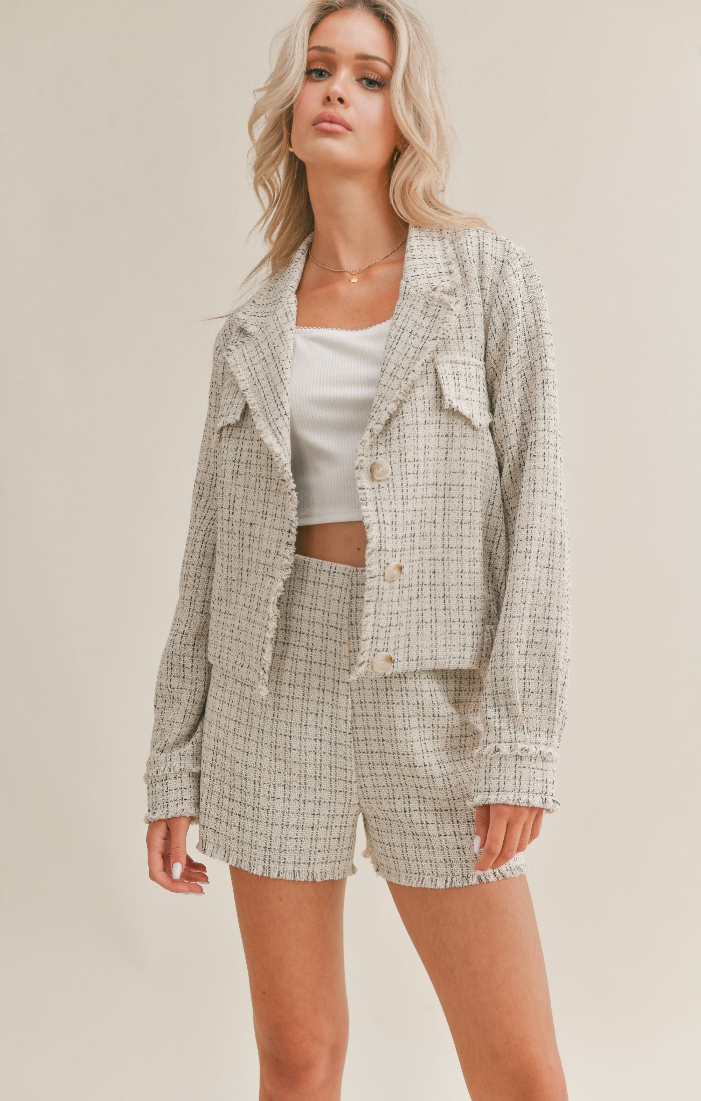 Villa Venture Button Front Blazer